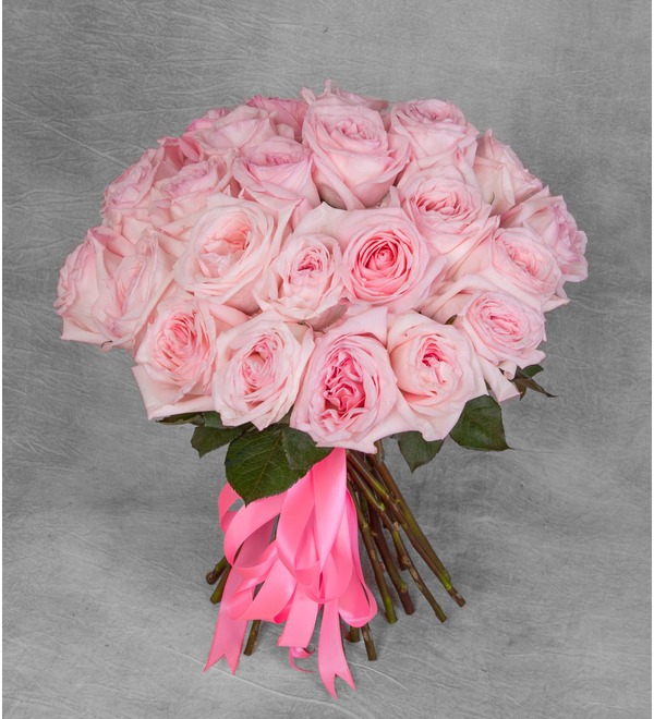 Букет-соло ароматных роз Pink OHara (15,25,35,51,75 или 101) – фото № 1