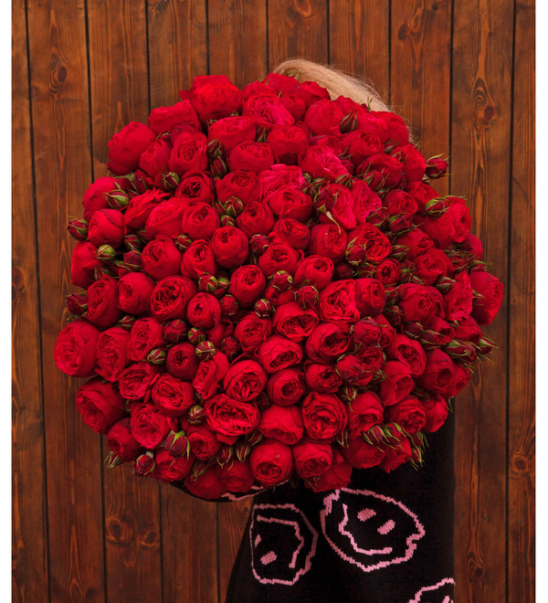 Bouquet-solo roses Red Piano (75,101,151 or 201) – photo #4