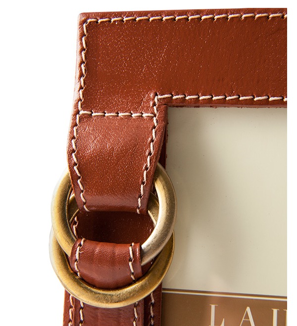 Photo frame made of natural leather Ralph Lauren (USA) – photo #2