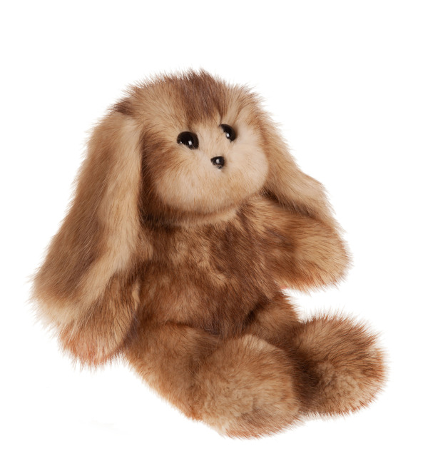 Toy made of natural muskrat fur Bunny (30 cm) – photo #3