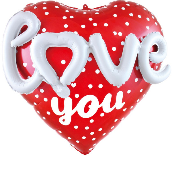 Воздушный шар Сердце 3D Love (64 см) – фото № 1