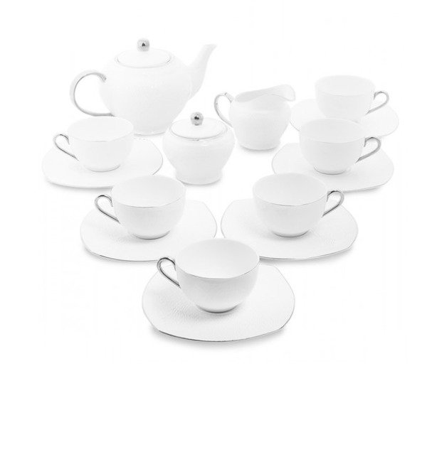 Tea set for 6 persons Argento Bianco (Pavone) – photo #1