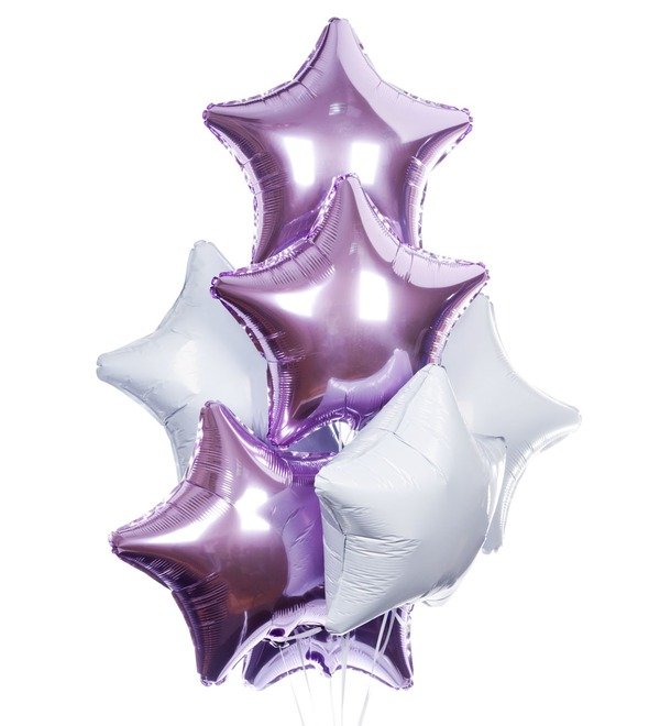 Bouquet of balloons Stars (7 or 15 balloons) – photo #1