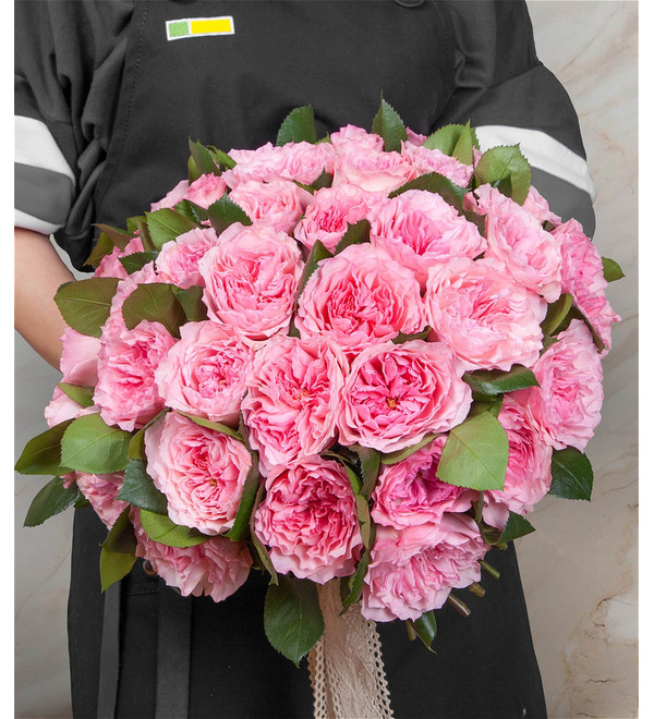 Bouquet of pion-shaped roses Mayras Rose (15, 25 or 51) – photo #1