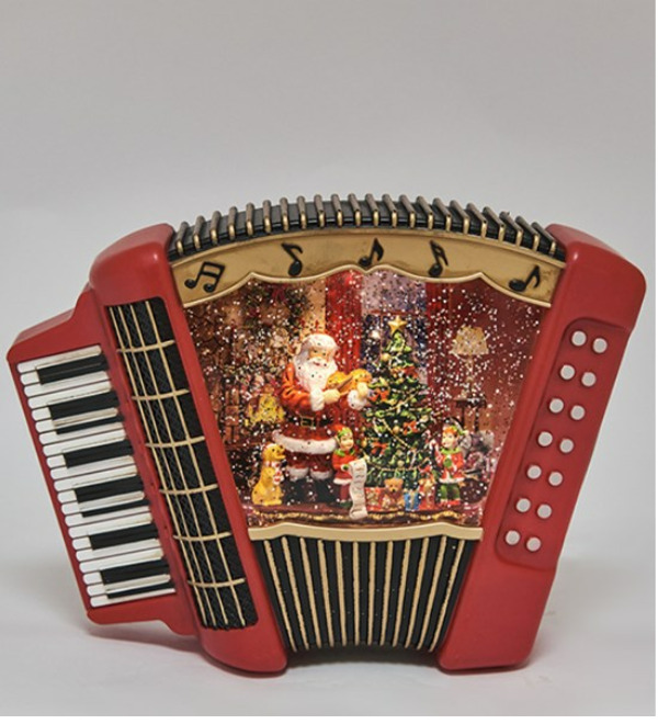 Новогодняя миниатюра с подсветкой Аккордеон – фото № 5