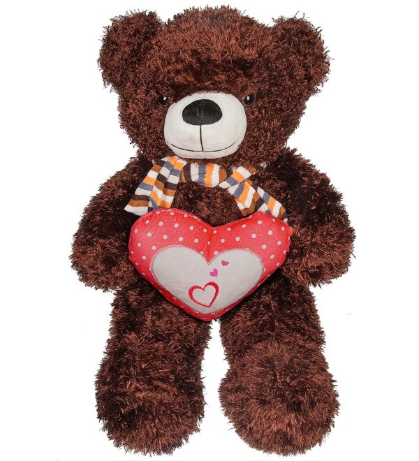 Мягкая игрушка Медведь с сердцем (60 см) – фото № 1