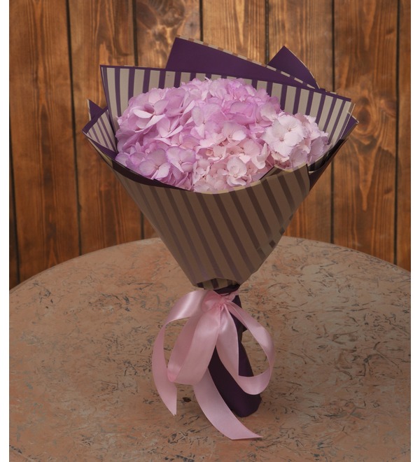 Bouquet-solo of pink hydrangeas (5,7,9,15,21,25 or 35) – photo #1