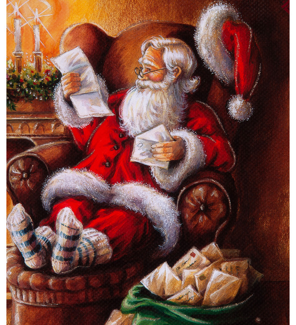 Подарочный пакет средний Письмо Деду Морозу – фото № 3