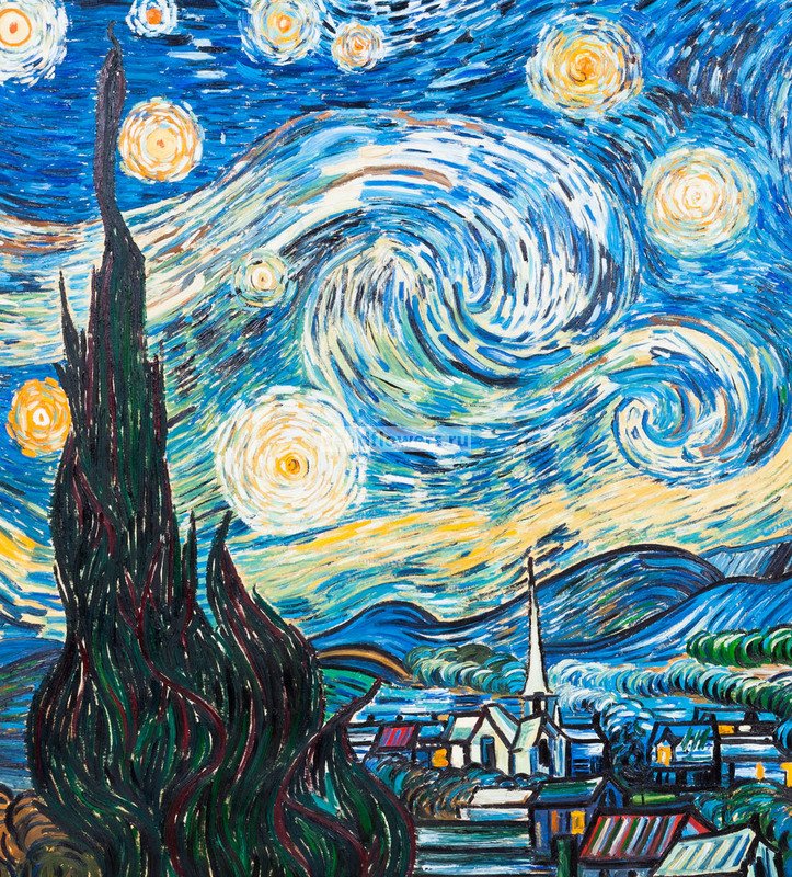 Картина звездная ночь ван. «Звёздная ночь» Ван Гог. Картина Ван Гога Звездная ночь. Звёздная ночь Ван Гог 1889 года. Винсент Ван Гог Звёздная ночь 1889 направление.