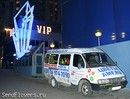 цветомобиль AMF у VIP входа в казино "Кристалл"