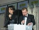 ведущие конкурса "Мисс финансового мира" Тина Канделаки и Бадри Гобечия